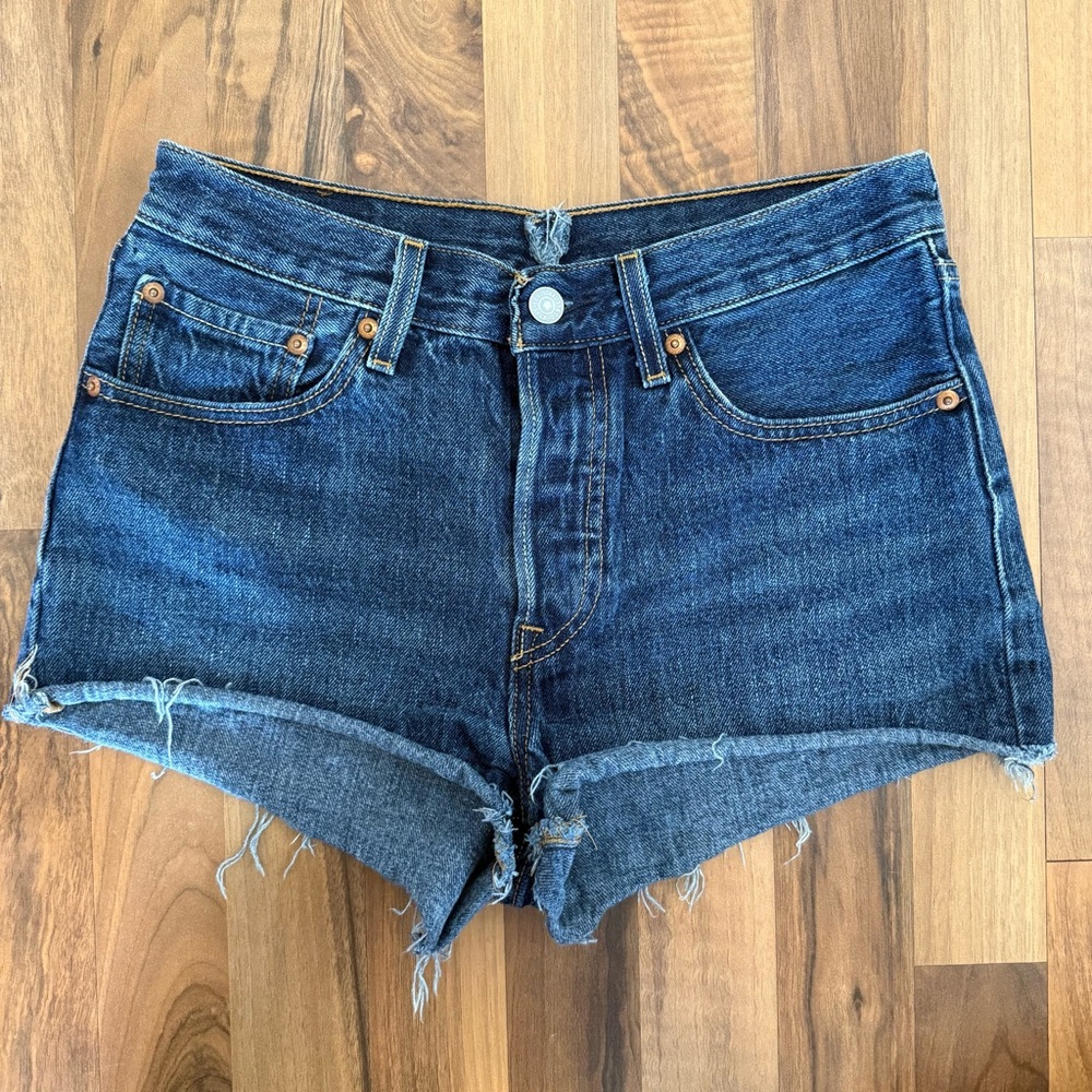 Levi's 501 Dark Blue Jean Shorts